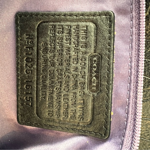 Coach MIA Madison Embossed Leather Purse - black crocodile - Picture 3 of 7